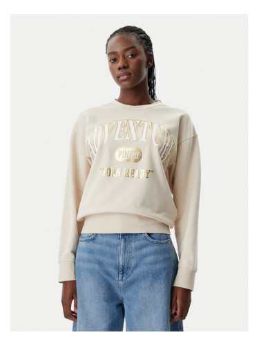 PINKO Суитшърт 104618 A2CZ C03 Бежов Regular Fit