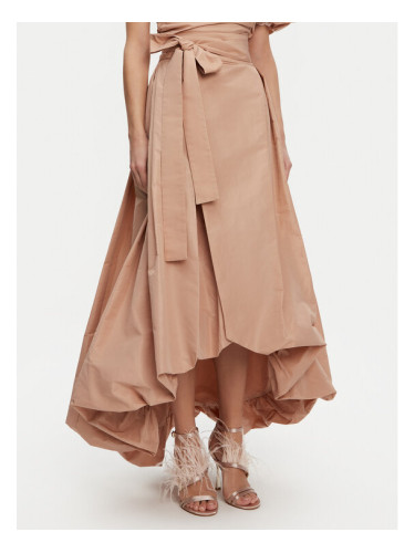 PINKO Пола тип трапец Taffeta 104913 Y3LE Бежов Regular Fit