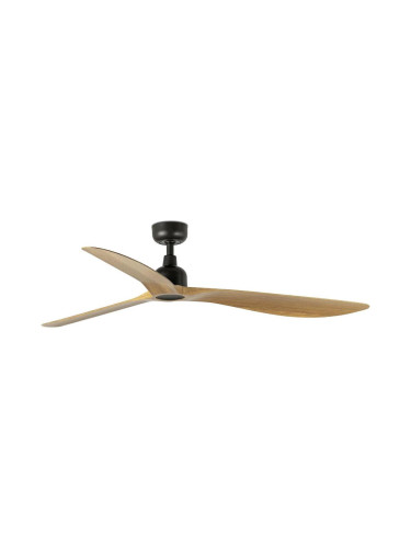 FARO 34360WT - Таванен вентилатор OUTWOOD L кафяв/черен Ø 150 см WT IP44 + с дистанционно управление