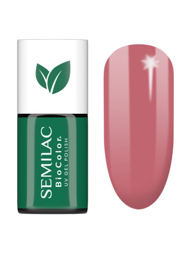 Semilac UV Hybrid BioColor гел лак за нокти с използване на UV/LED лампа цвят 717 Rose Pink Meadow 7 мл.