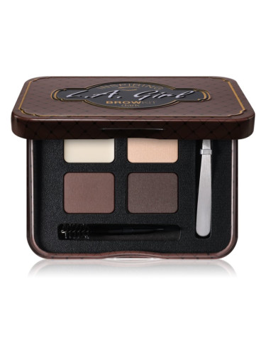 L.A. Girl Cosmetics Inspiring комплект за оформяне на вежди цвят Dark and Defined 5.5 гр.
