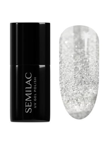 Semilac UV Hybrid Winter Collection гел лак за нокти с използване на UV/LED лампа цвят 605 White Flash 7 мл.