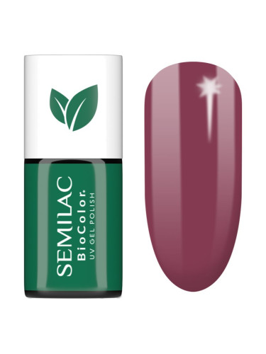 Semilac UV Hybrid BioColor гел лак за нокти с използване на UV/LED лампа цвят 718 Natural Cyclamen 7 мл.