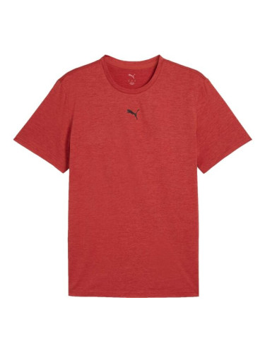 Puma M TAD ESSENTIALS HEATHER CAT TEE Мъжка тениска, червено, размер