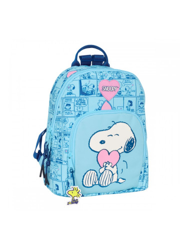 Всекидневна Раница Snoopy Love Светло син 25 x 30 x 13 cm