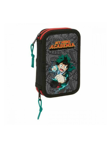 Ученически несесер My Hero Academia Черен 12.5 x 19.5 x 4 cm 28 Части