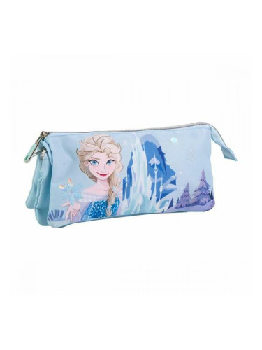 Троен Моливник Frozen Светло син Light Blue 2,2 x 1,1 x 22,5 cm