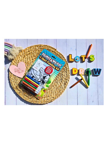 Детска тениска и маркери Рисуване без край - Фея