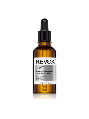 Revox B77 JUST Evening Primrose Oil & Squalane регенериращо нощно олио възстановяващ кожната бариера 30 мл.