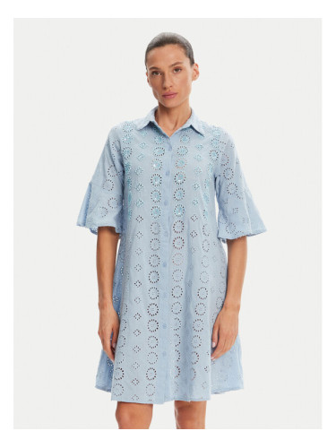 Iconique Рокля тип риза IC25-006 Син Relaxed Fit