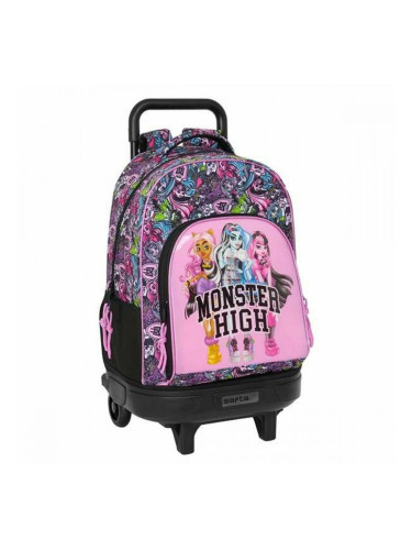 Училищна чанта Monster High Drama Многоцветен 33 x 45 x 22 cm