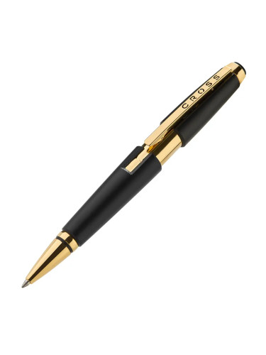 Ролер Cross Edge™ Matte Black Lacquer with Gold PVD Appointments