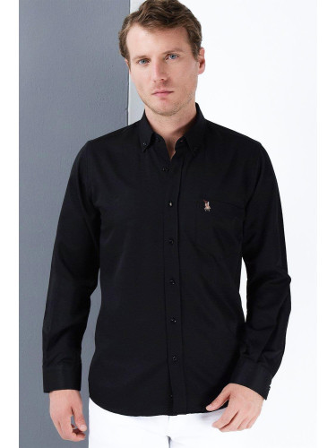 G985 DEWBERRY MEN'S SHIRT-BLACK