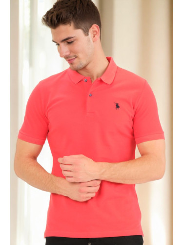 T9561 DEWBERRY MEN'S TSHIRT-POMEGRANATE