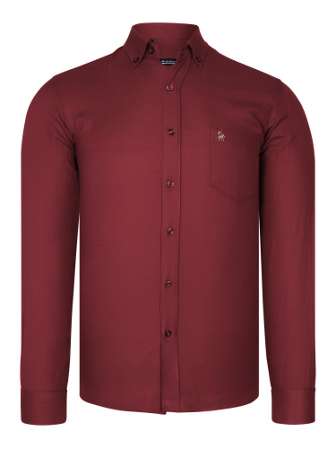 G985 DEWBERRY MEN'S SHIRT-BURGUNDY