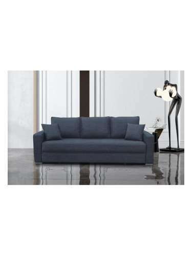 Диван тройка FLEXI, Разтегателен. Сиво - син меланж