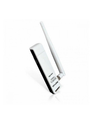 Адаптер за USB към WiFi TP-Link TL-WN722N 150 Mbps Бял