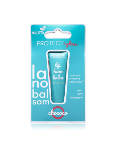 FlosLek Laboratorium Protect & Gloss Lip Lanobalm интезивен балсам за устни 12 гр.