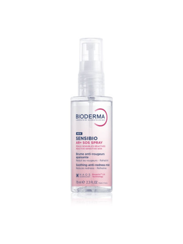 Bioderma Sensibio AR+ SOS Spray успокояващ спрей против зачервяване на кожата 70 мл.
