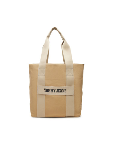 Сак Tommy Jeans Retro Cool Tote AM0AM13278 Бежов