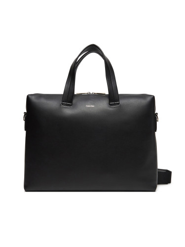 Чанта за лаптоп Calvin Klein Ck Premium Leather Laptop Bag K50K512939 Черен