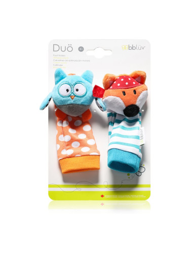 BBLÜV Düo чорапи с дрънкалки Owl / Fox 2 бр.