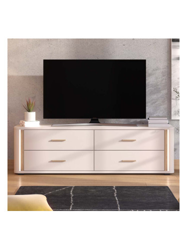 БЕЖОВ/ДЪРВЕСЕН ТВ ШКАФ ЙОРК ПДЧ/МДФ 176.5/40/52 СМ