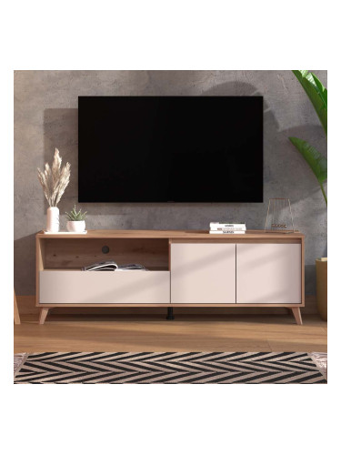 БЕЖОВ/ДЪРВЕСЕН ТВ ШКАФ СТЪРЛИНГ ПДЧ 158.5/40/52.5 СМ