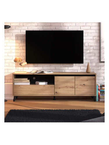 ЧЕРЕН/ДЪРВЕСЕН ТВ ШКАФ СТЪРЛИНГ ПДЧ 158.5/40/52.5 СМ