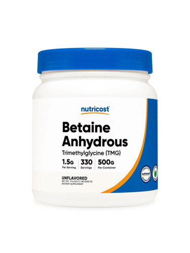 Бетаин aнхидрос (триметилглицин) 500 g прах | Nutricost