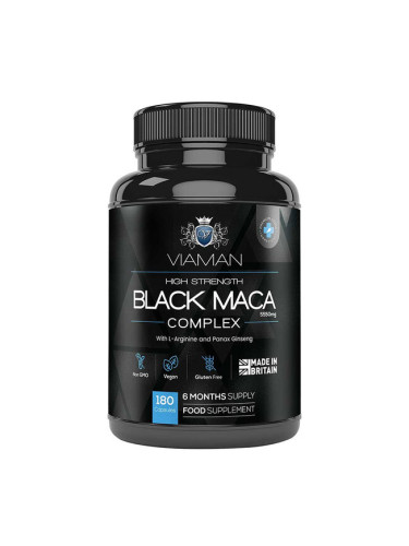 Формула за Мъже с черна и жълта мака и L-Аргинин 180 капсули | WeightWorld