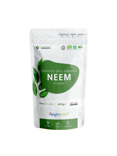 Красива коса и кожа - Нийм (лист) Organic 2 g, прах 200 g - Neem