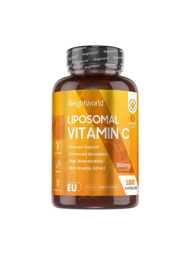 Витамин С (липозомен) 1000 mg 180 капсули | WeightWorld