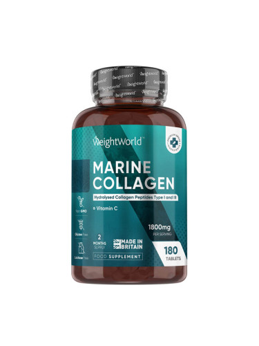 Хидролизиран морски колаген + Витамин С 180 таблетки | WeightWorld