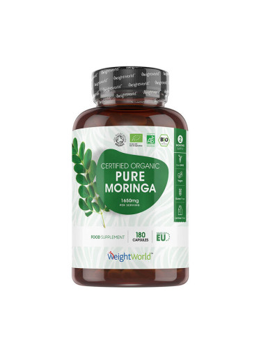 Антиоксидант, регулира кръвната захар - Моринга, 550 mg х 180 капсули