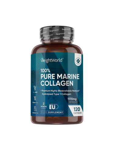 Морски колаген (тип I) 120 капсули | WeightWorld