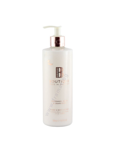 ГРЕЙС КОЛ БУТИК ЛОСИОН ЗА РЪЦЕ И ТЯЛО МАНДАРИНА, БОСИЛЕК И ГРЕЙПФРУТ 500 мл