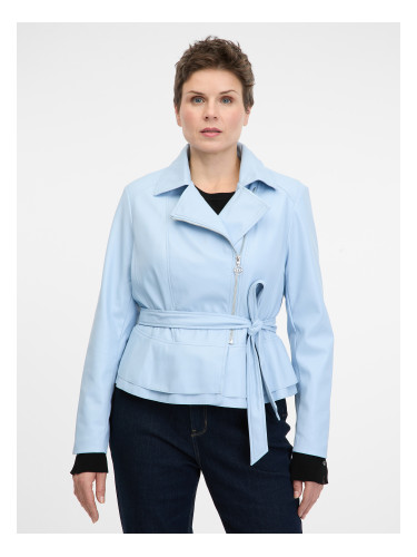 Light Blue Women's Leatherette Jacket ORSAY - Women's