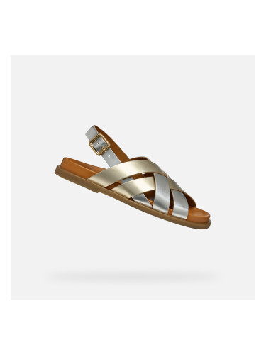 Gold women's sandals Geox Adelash - Women's