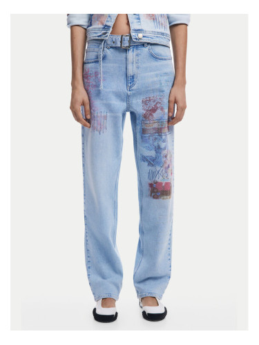 Desigual Дънки Hawai 25SWDD13 Син Mom Fit