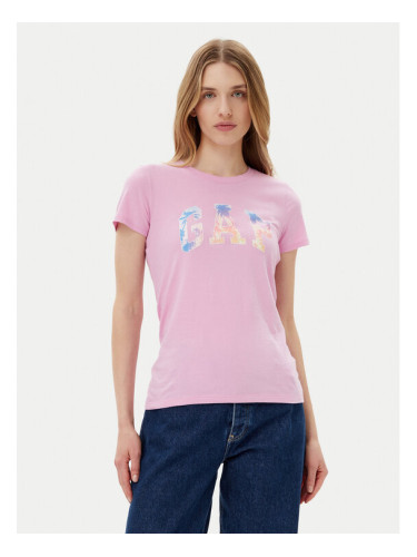 Gap Тишърт 776775-06 Розов Regular Fit