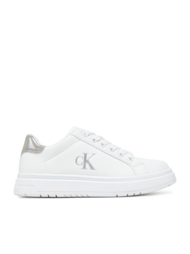 Calvin Klein Jeans Сникърси Low Cut Lace-Up Sneaker V3A9-82013-1355 M Бял