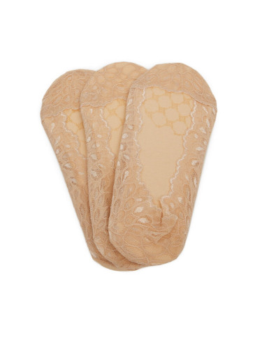 Nine West Чорапи тип терлици LA_NW_4WB_004_SS25 (3-PACK) Бежов