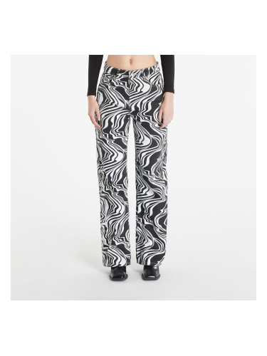 Панталони Sixth June Straight Leg Printed Jeans Black/ White W26