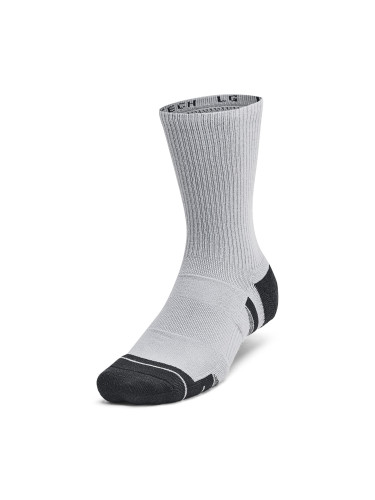 Чорапи Under Armour Unisex Under Armour Perf Tech 6-Pack Crew Mod Gray/ Mod Gray/ Jet Gray M