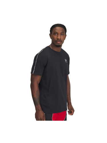 Тениска Under Armour Icon HWT Tee Taping Black/ White XS