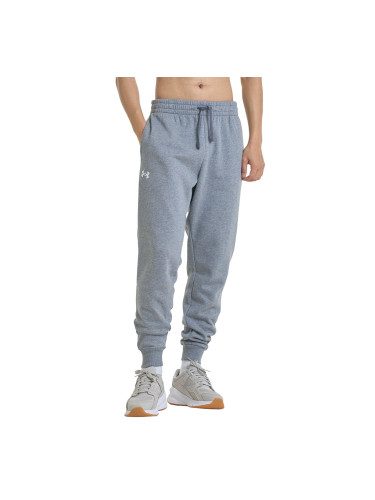 Панталони Under Armour Rival Fleece Joggers Castlerock Light Heather/ White L
