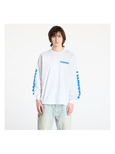 Тениска PLEASURES Impact Staff Long Sleeve T-Shirt White M