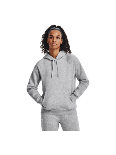 Суитшърт Under Armour Rival Fleece Hoodie Mod Gray Light Heather/ White XS