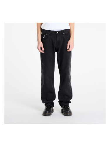 Панталони PLEASURES x Slipknot 5 Pocket Pant Black 28